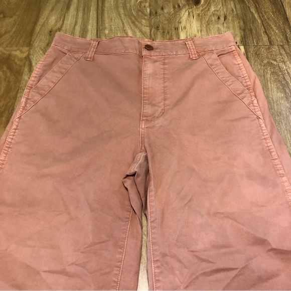 Madewell 9.5" Rise Coral Pink Stretch Jeans 27x23 Size 24 Capri Ankle Pants - Picture 3 of 9